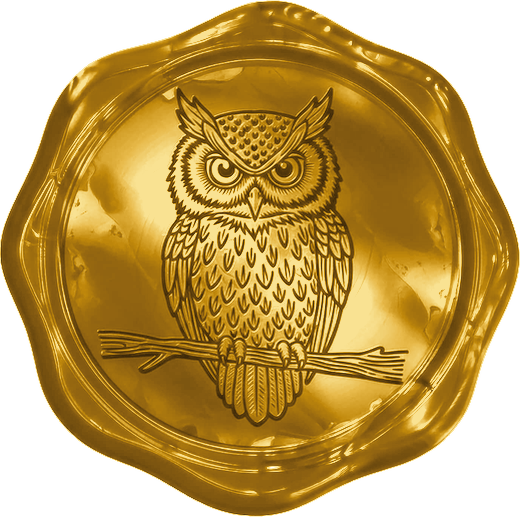 Owl wax seal